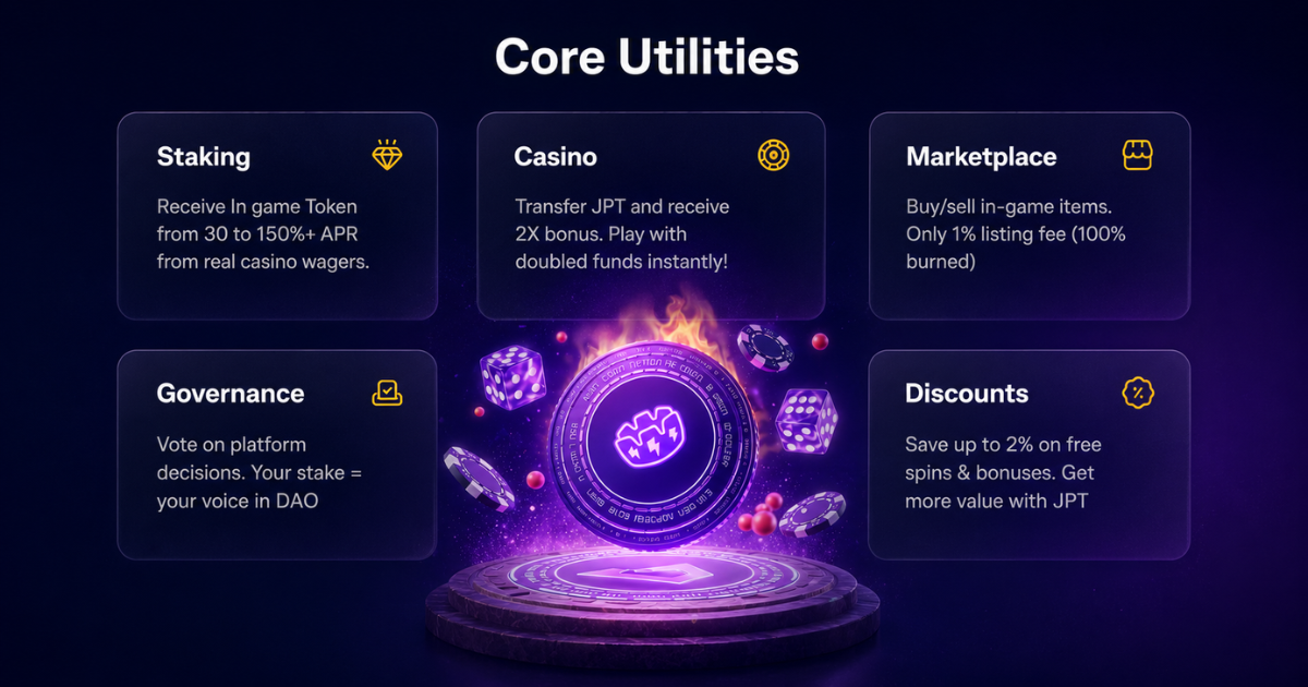 Jackpotter Launches JPT: A Casino Token That Actually Pays From Wagers, Not Thin Air